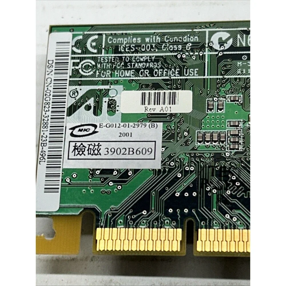 Vintage 2001 ATI Rage 128 Ultra AGP Video Card 109-73100-02 Tested
